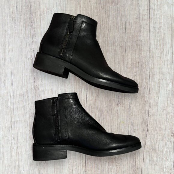 COLE HAAN Black Leather Rene Bootie Chelsea Boot Shoes W19172 Size 9 - Picture 1 of 9